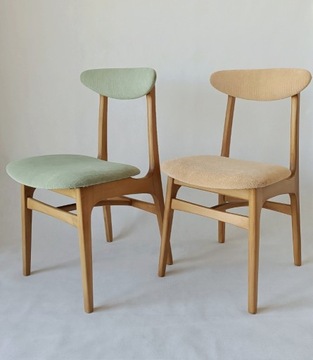 4 krzesła Hałas PRL typ 200-190, projekt R.T. Hałas, lata 60.