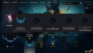 EUNE Konto League of Legends Platyna 