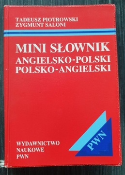 Mini Słownik angielsko polski polsko angielski PWN