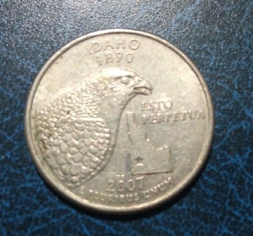 Usa 1/4 dolara 2007 rok (Idaho)