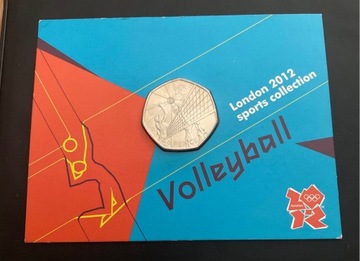 50 pence 2011. Wielka Brytania Volleyball
