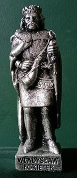 Władysław Łokietek figurka gliniana 17 cm