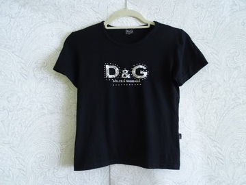 Koszulka T-shirt Dolce & Gabbana z cyrkoniami  M