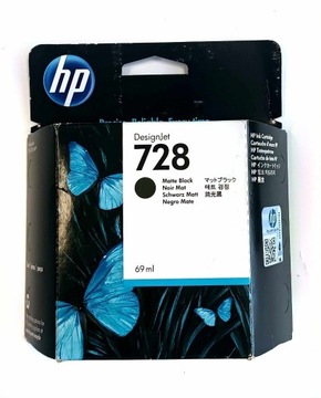 HP 728 MATTE BLACK F9J64A