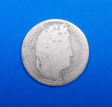 Francja 1 frank rok 1846, Ludwik Filip I, Ag 0,900