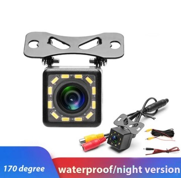 Kamera cofania wodoodporna 170 szerokokątna