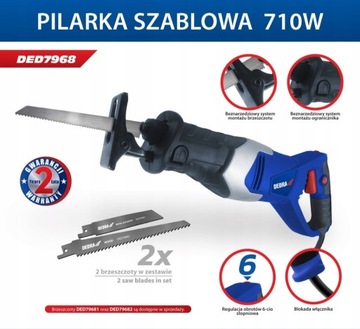 Piła szablasta Dedra 710W nowa