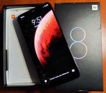 Xiaomi Mi8 Black, 6GB RAM, 64GB ROM, Dual SIM