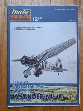 Mały Modelarz 12/97 Westland Lysander Mk II