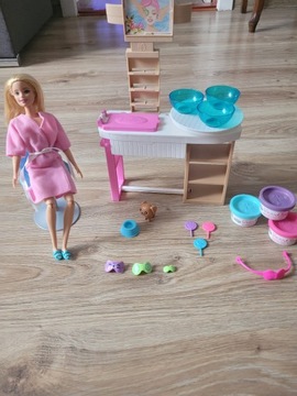 Barbie spa + lalka i akcesoria.