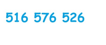 516 576 526 ZŁOTY NUMER ORANGE