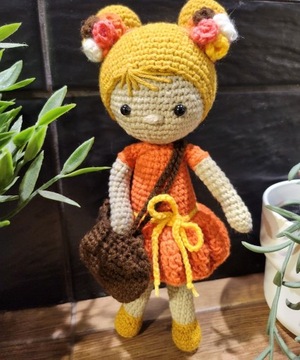 Lalka WIOSNA, amigurmi 