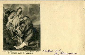 Van Dyck, La Vierge avec St. Antione, 1904