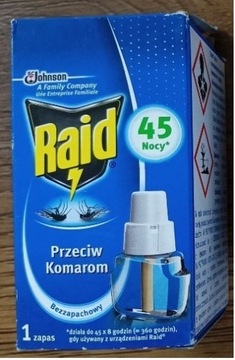 Raid Komary 45 nocy Zapas Wkład Płyn 1x