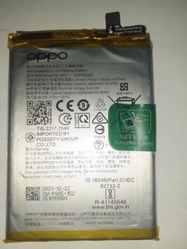 Bateria do OPPO A16 BLP 805