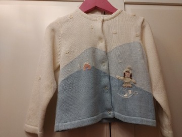 Sweterek rozpinany dziewczynka 98, 2 latka