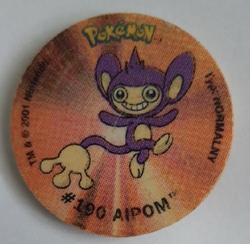 Pokemon Tazo żeton #190 AIPOM
