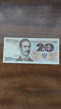 banknot 20 zł stan UNC
