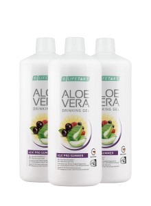 Aloe Vera Drinking Gel Açaí Pro Summer trójpak LR