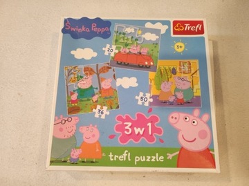 Puzzle Trefl Świnka Peppa 3w1 