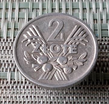 2 złote ,  Jagody 1974 r.