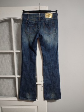 Spodnie jeansowe vintage dzwony Versace