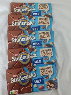 5x Czekolada Studentska 170g Milk