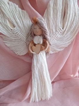 Anioł makrama prezent Dzień Matki