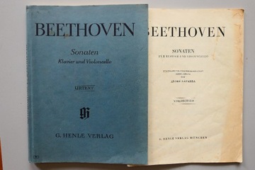 Beethoven Sonaty na wiolonczele i fortepian.