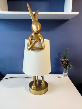 Lampa stołowa Złoty Królik 68 cm - 400 zł