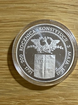 200 000 złotych - Konstytucja 3 Maja - 1991 rok