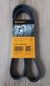 Pasek klinowy wielorowkowy Conti 5PK705ELAST