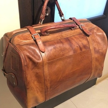 Skórzana torba podróżna - vintage