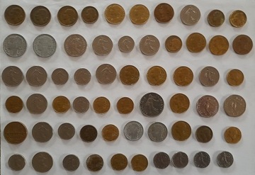 Zestaw monet Francja 117 szt.