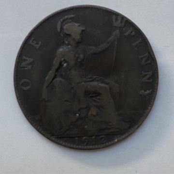 Brytania Anglia 1 penny 1912