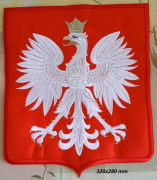 Emblemat godło orzeł Polska DUŻY 320x280 mm PIĘKNY