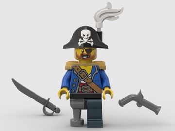 LEGO 31109 Pirat kapitan pi185 10320, 40597 Nowy