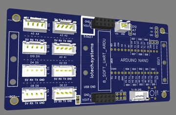 Arduino Nano - DIN RAIL IoT PCB