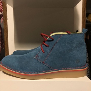 Niebieskie buty zamszowe Grünbein [42]