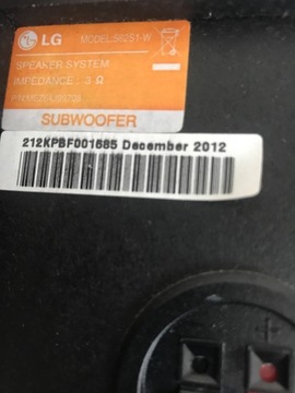 Subwoofer Lg stan bdb