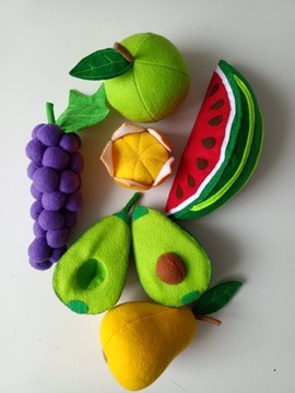 Owoce i warzywa z filcu