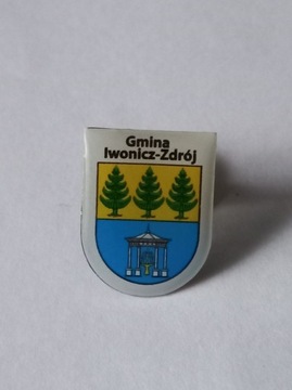 Herb gmina Iwonicz Zdrój przypinka pin odznaka