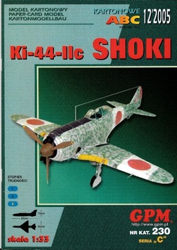GPM 12 2005 nr230 ki-44 SHOKI model 1:33 modelarz