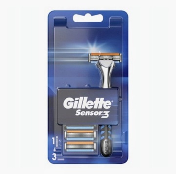 Gillette Sensor 3 maszynka + 3 wklady