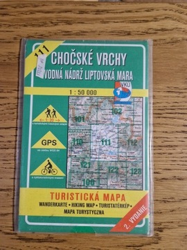 CHOCZAŃSKIE WIERCHY MAPA TURYSTYCZNA