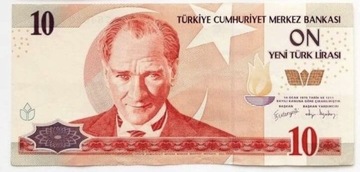 Banknot Turcja - 10 Lira 2005 