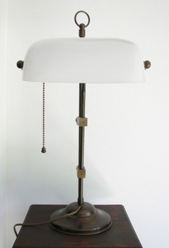 Mosiężna stylowa lampa stołowa regulowana