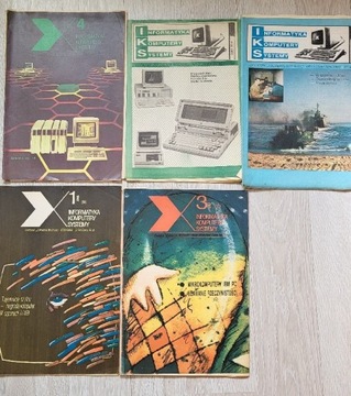 Czasopisma komputerowe IKS rocznik 1987-88, 5 szt.