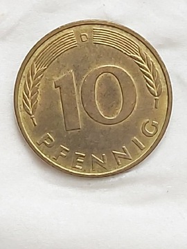 048 Niemcy 10 fenigów, 1989