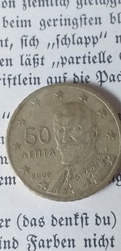 50 euro cent 2002 Grecja 